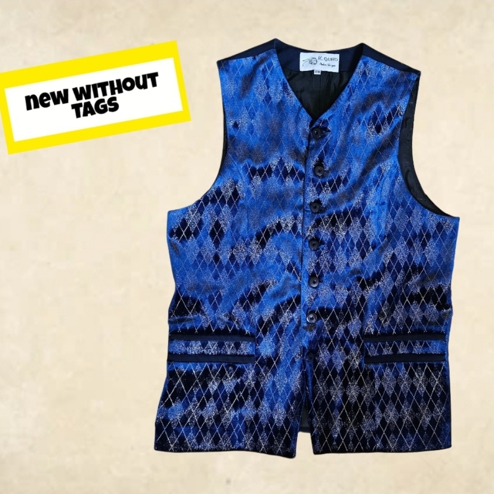 NWOT/ IL CANTO Wool Twill Vest
